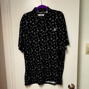 Men’s Original Penguin Atari Old School Game System Golf Polo Size XL